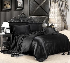 Ny satin sängkläder set comforter sängkläder set täcke täcke lakan kudde täcke täcke singledoublequeen size quiltad cl2009209179730