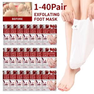 Verktyg 120Pair Fruit Acid Feet Exfoliating Foot Mask Skin Care Foot Peeling Dead Skin Feet Masker Pedicure Socks Foot Cream For Heels