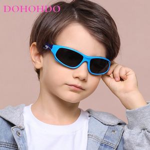 Dzieci chłopcze sportowe okulary przeciwsłoneczne chłodne okulary przeciwsłoneczne TR90 Outdoor Goggle UV Ochrona okularów Równowaga Slajda Slajdów Dzieci Szklanki 240424