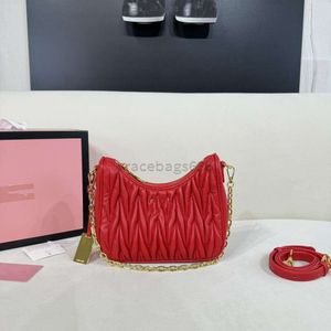 Женская розовая дизайнер Cleo Bag Miui Satchel Tote Wander Matelasse подмышка Hobo Роскошная подлинная кожа с сцеплением на плече