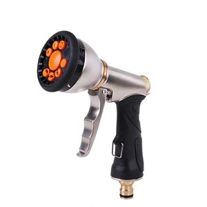 Spray Lawn Watering MultiFunction Car Wash High Pressure Durable HandHeld Tools Hose Sprinkle Nozzle Garden Cleaning Water Gun 240418