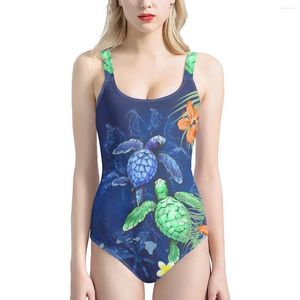 Women's Swimwear Print On Demand Bikini Girl Swimsuit Turtle Pattern 2024 Women's Tank Top Off-The-Shoulder Tie And Belt Fit Perfectly