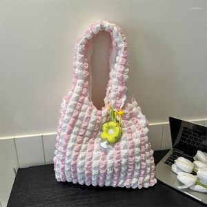 Sacchi da sera Fashion Flower Tote Lady Solid Color Cloud Spall Borsa 2024 Promozione per lo shopping per il tempo libero