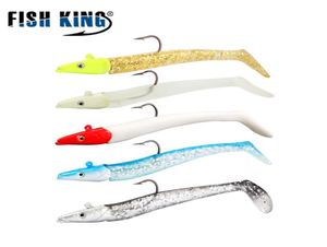 Minnow preto Soft Lure 5 Cores Silicone Fishing Lure Bass Wobblers Artificial Bait Lead Spoon Lures Tackle6702414