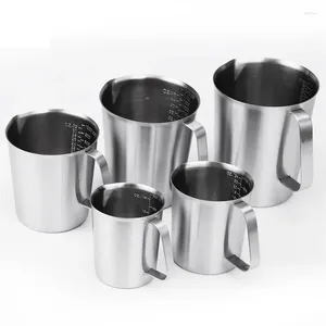 Measuring Tools 1Pcs Cup 500ml 1000ml 304 Stainless Steel Thickened 1500ml 2000ml Kitchen For Coffee/milk