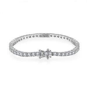 Sterling Sier 925 Full Stone Tennis Bracelet Womens Minimalist m Roman Mosan Stone Bracelet Super Sparkling and Minimalist