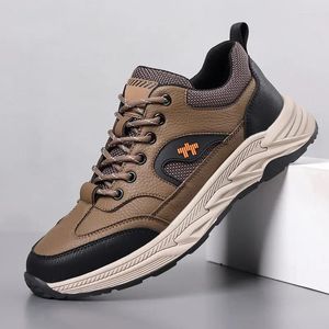 Casual Shoes Spring Autumn Outdoor Hiking For Men Fashion Sports Designer Platform Male Cow Leather Sneakers Man