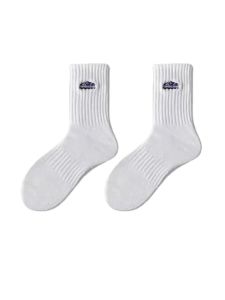 Socks 1 pair of solid color socks for men, thin men's sports couple socks for women, medium length socks for women, ins trendy brand s