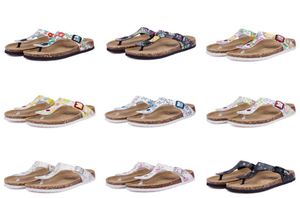 31 cor vender verão homens homens planos sandálias chinelos de cortiça sapatos unissex casuais imprimir cores mistas flip flop size 35458556329