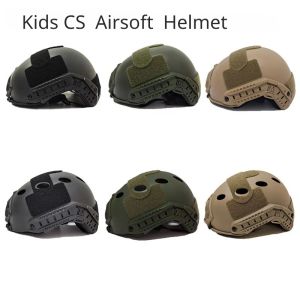 Safety Children's Protection Helmet Paintball Game Tactical Fast Erma Airsoft Casco da gioco tattico Kids Cs Play Game Helmet