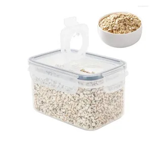 Bottiglie di stoccaggio Contenitori ermetici per alimentari Cereali da 5 pezzi da cucina con coperchi di serratura Easy Lids Air Street House