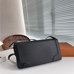 23SS Mäns lyxdesigner Messenger Bag Cowhide läder handväska axel crossbody väska mäns axelväska plånbok 28 cm pcxsi