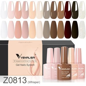 Venalisa Earth Brown Autumn Color Collection Nail Gel Polish Soak Off UV LED Varnish Full Coverage Gorgeous GelNail Manicure 240425