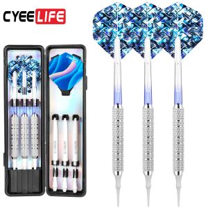 Darts Cyeelife Professional Soft Tip Darts Set 14/16/18G для пластикового электронного Dartboard Indoor Dartboard Game