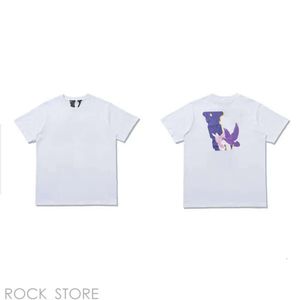 Vloneshirt Designer Large V Friends Mens Shirts Smoke Angel Lovers高品質の半袖912