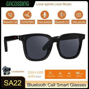 Sunglasses Sunglasses smart glasses wireless Bluetooth listening to music smart anti blue light high-definition Bluetooth calling fashionable audio glassesXW