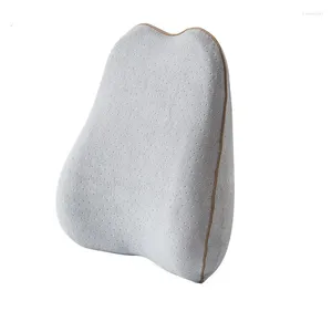 Pillow Chair Back Memory Foam Filling Orthopedics Velvet Fabric Backrest Lumbar Pressure Protection Spine