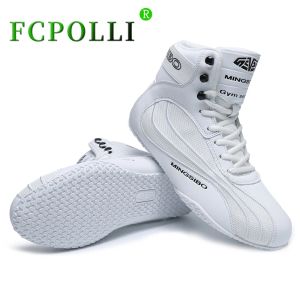 Boots Professional Boxing Sneakers Homens Mulheres Sapatos de ginástica respiráveis unissex rosa verde garoto de luta livre de luta livre designer de luta botas