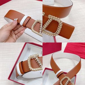 BELT Valentlno Womens Mens Vintage Width 40MM Woman Designer Couple Official Reproductions Customization Belt European Size 002 Original Quality