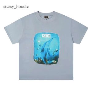 Designer maschile Kith Shirt Donut Butterfly Lettere Stampato T-Shirt Kith T-Shirt Men Women UNISEX Streetwear Kith Cotton Casual 6059