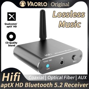 Адаптер vaorlo aptxhd bluetooth 5.2 музыкальный приемник Hifi беспроводной аудиодаптер с 3,5 мм Aux toslink/коаксиальный выход для Amplifer Car
