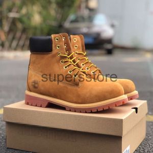 Designer Timberlan Luxury Boots Shoes Men Boots Waterproof Ankle Classic Martin Shoe Cowboy Yellow Red Blue Black Pink Handing Motorcykelstövlar 36-45