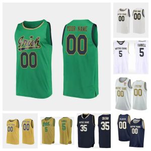 JJ Starling Notre Dame Irish Basketball Jersey Nate Laszewski Ven-Allen Lubin Trey Wertz Alex Wade Cormac Ryan Marcus Hammond Tony Sanders Jr. Nd Jerseys