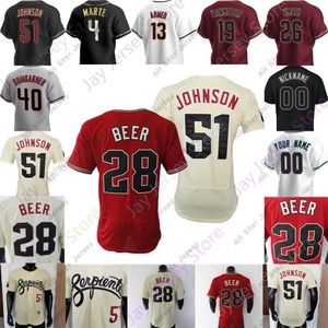 Beyzbol Formaları Alek Thomas Jersey Corbin Carroll Keuchel Randy Johnson Madison Bumgarner Nick Ahmed Seth Beer Ketel Marte David 2635