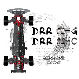 CARS SNRC DRR02 DRR02C 1/10 1:10 RC CAR RC MODELL 2WD Großwinkel Lenkung nach der Postantrieb nach dem Laufwerk Driftfahrzeug