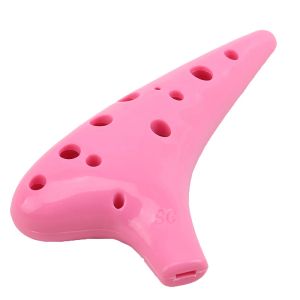 Instrument Ocarina żywica plastikowa alto c tuning Nowy 12 -hole wielokolorowy FLUTE DORODZINNE DORODZINNE INSTRUMENT DZIECI