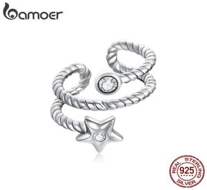 1 PC 925 STERLING Gümüş Yıldızlı Kulak Kupa Küpe Zirkon Klip Küpe Küpe Moda Takı SCE1135 2105128234807