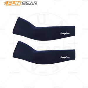 Maniche di riscaldamento del braccio ciclistico Ralvpha maniche sportive maniche a braccio di seta ghiacciata in bicicletta UV Cuffi di protezione UV Cuffi 240417