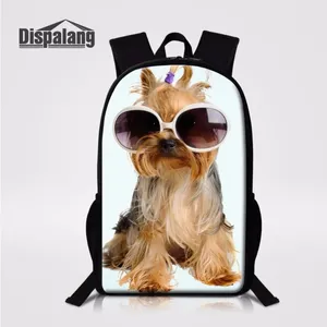 Backpack Dispalang Original Design Pet Dog Prints Primary Students Backpacks Kids School Book Bag Women Travel Rucksack Mochila Infantil