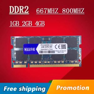 Rams MLLSE 1GB 2GB 4GB DDR2 667 800 667 МГц 800 МГц PC25300 PC26400 1G 2G SODIMM SDUM SDRAM MEMOM