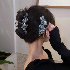 Hårklämmor Barrettes Nya kvinnors te blomma greppklipp vintage hästsvans Braid metall fashionabla söta tjej