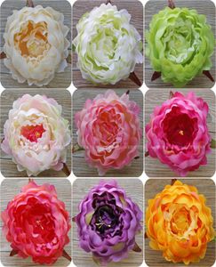 30pcs Silk Spring Peony Flower Head Dia 12cm472 quot Artificial Camellia Peonia для DIY Bridal Bouquet Borist Flower Accessorie8233900