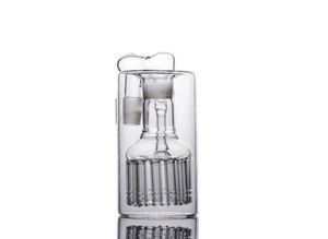 Mini Thick Glass Bong 18mm Ash Catcher Stereo Matrix perc 18 mm joints For Glass Hookahs Bong Ashcatcher 25135087541