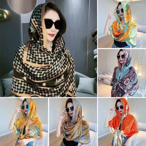 Scarves Muslim Baotou Hat Scarf Fashion Sunscreen Turban Cap Soft Women Hijab Headscarf Sunblock Hooded Shawl With Buckle