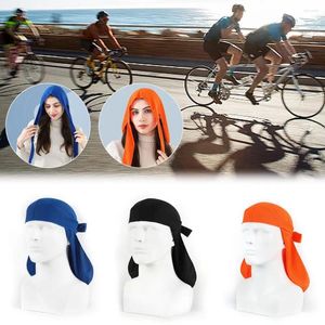 Campos de ciclismo elasticidade Baotou Cap Bandas de cabelo Simulação Durag Long Tail Pirate Chap