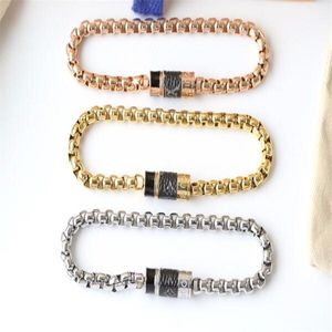 Factory price wholesale V stick skin rotating buckle lovers thick bracelet foreign trade men and women's bracelet