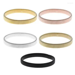 Bangle Fashion Elastic Metal Sleeve Holder Adjustable Anti-scratch Stretchy Armband Gift For Bartender Baker Cook 10CF