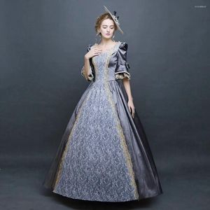 Vestido de festa Vestido de estilo retrô feminino Princesa Princesa Cor de luva de trompete de luva longa Temperamento Roupas elegantes