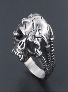 Gotiska män039s fingerring cyklist skalle rostfritt stål manlig vintage ringar män smycken högkvalitativa tillbehör 7435490222