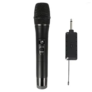 Mikrofone Wireless Mikrofonhandheld mit Lademematoren mit einem 3,5 -mm -Adapter für Karaoke Party 200 Fuß (schwarz)