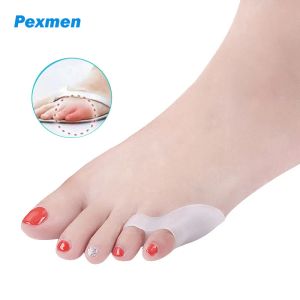 Behandlung Pexmen 2/4pcs Gel Tailor's Bunion Corrector Pad Bunionette Glätterscheide -Trennzeichen Pinky Zehen Beschützer Schmerzlinderungshalter