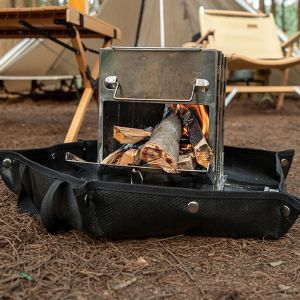 MAT Camping Fireproof Grill Mattduk Flamskyddsmedel Värmeisolering Kuddar Fire P1it Ember Mat -filt för utomhuspicknickgrill