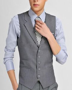 Formal Grey Wool Men039s Waistcoat 2018 New Arrival Fashion Groom Vests Casual Slim Vest 2019 Custom Made NO304534097