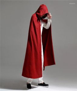 Men039s Trench Coats Fashion Long Long Red Cloak Men Men Men Men Men Men китайский стиль.