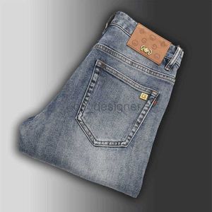 Herren Jeans Designer Frühling hochlicht Männer schlankes Fit kleiner Fußgeschäft Casual Hosen Elastizität Dünner kleiner Beinjeans