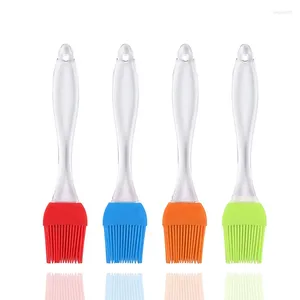 Verktyg 500st Silicone BBQ Brush Baking Oil Cake Pastry Cream Högtemperaturbeständigt campingredskap Kök